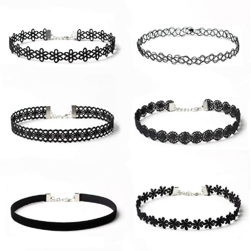 Set colier 6 bucăți – poliester, manufactură manuală, stil geometric, lanț obișnuit