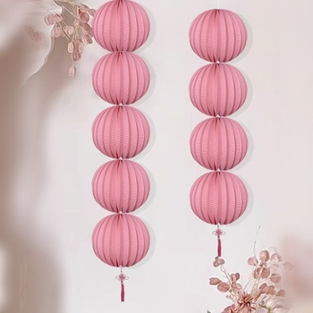 Kāzu laternas dekors, ziemas melones formas, no papīra, silkscreen druka, minimālisks stils