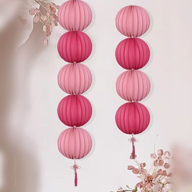 Kāzu laternas dekors, ziemas melones formas, no papīra, silkscreen druka, minimālisks stils