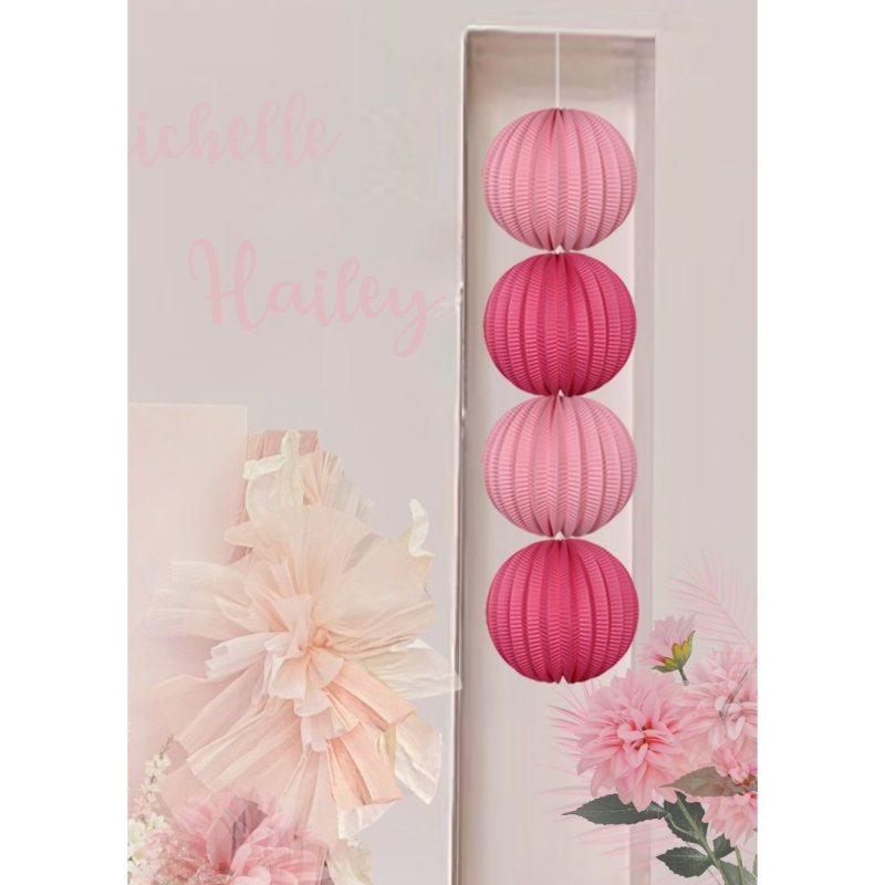 Kāzu laternas dekors, ziemas melones formas, no papīra, silkscreen druka, minimālisks stils