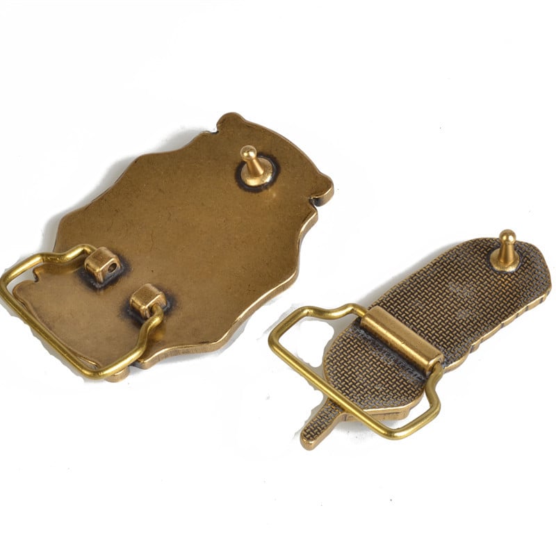 Férfi övcsat rézből, sima csat, DIY dísz virágokkal és tollakkal, kőpaneles öv kiegészítő