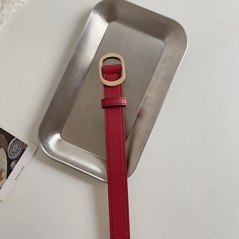 Curea pentru femei din piele PU, cu cataramă din aliaj, fără găuri, lățime reglabilă 2–4 cm, accesoriu casual minimalist