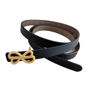 Curea pentru femei din piele naturală, strat dublu de piele de vițel, cataramă din aliaj, închidere cu plăcuță, lucrată manual