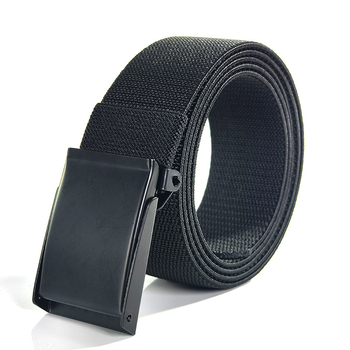 Férfi elasztikus vászonöv ötvözet csattal és sima záródással (Nylon; Ötvözet csatt; Sima záródás; Stílus: üzleti, sokoldalú, egyszerű)