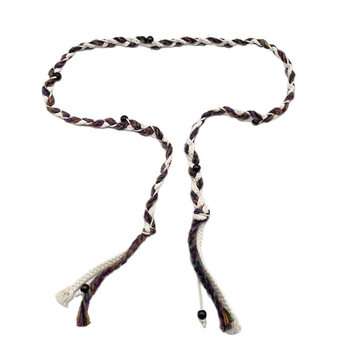 Unisex nylon öv, kézzel horgolt csíkos mintával, vékony szélesség (<2 cm), testreszabható dizájn, irodalmi stílus