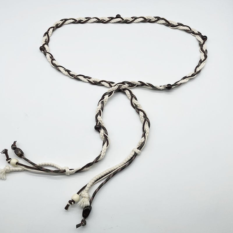 Unisex nylon öv, kézzel horgolt csíkos mintával, vékony szélesség (<2 cm), testreszabható dizájn, irodalmi stílus