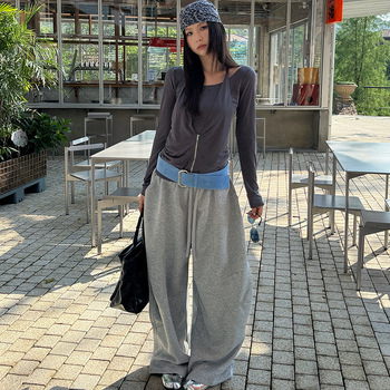 Mmfish Szuédbőr öv ötvözet csattal – széles (>4 cm), csattal záródó, utcai/uniszex stílus, őszi 2025