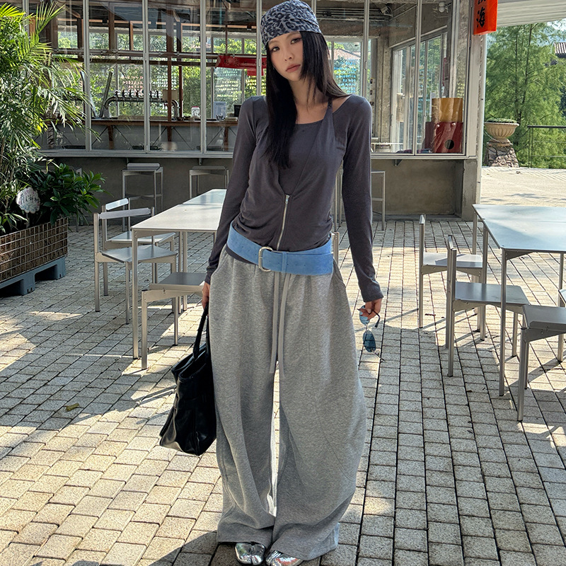 Mmfish Szuédbőr öv ötvözet csattal – széles (>4 cm), csattal záródó, utcai/uniszex stílus, őszi 2025