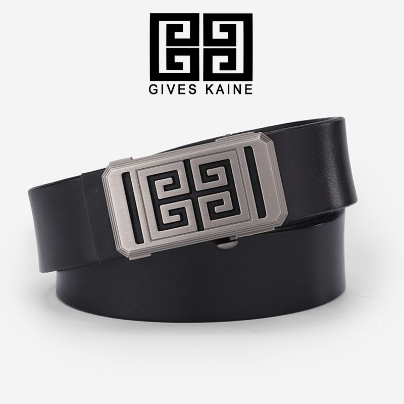 Férfi PU bőr öv automata csattal és ötvözetes csattal, Tavasz 2025, Stílus: üzleti, sokoldalú, elegáns, minimalist, hétköznapi