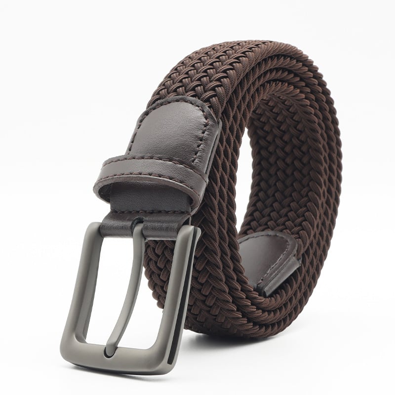 Férfi szövött öv, tűcsattal, poliészter szalag, ötvözet csattal, szélesség 2-4 cm, szövött dizájn