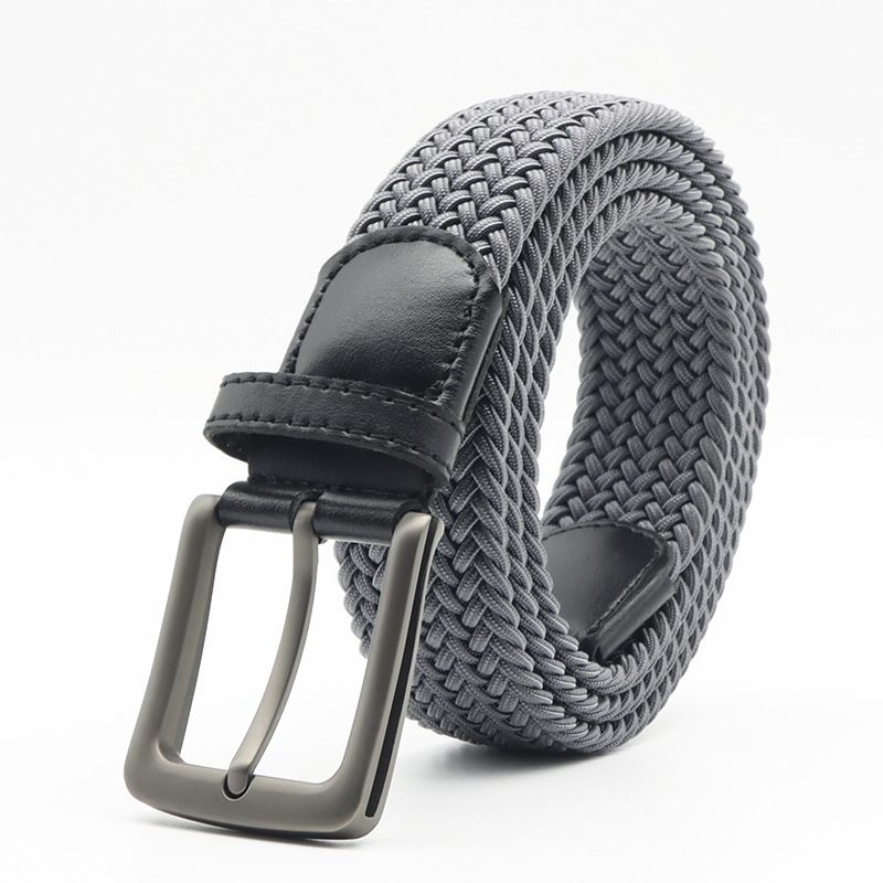Férfi szövött öv, tűcsattal, poliészter szalag, ötvözet csattal, szélesség 2-4 cm, szövött dizájn