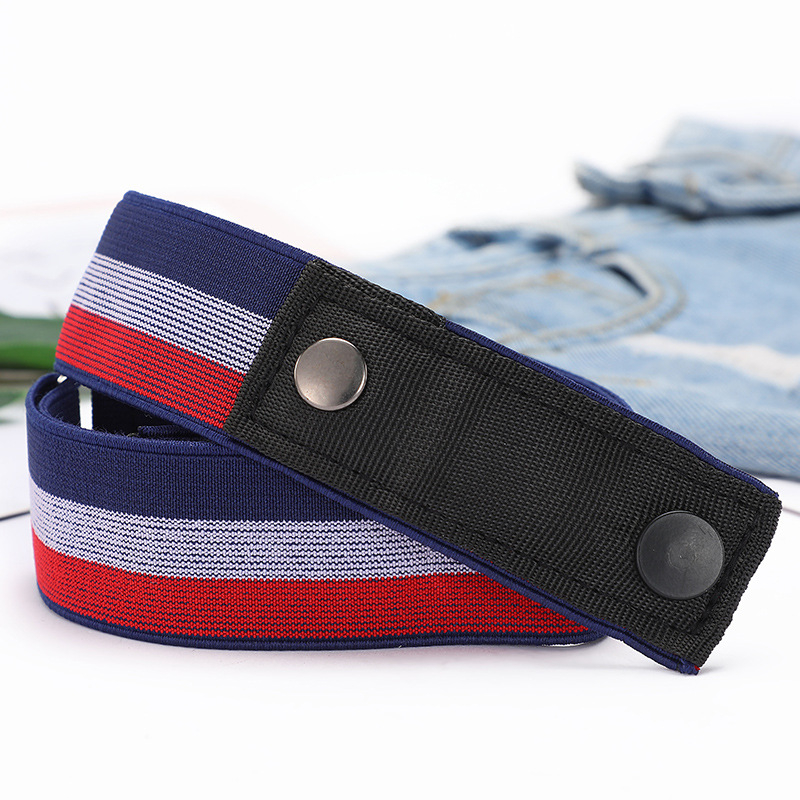 Jeans pojas s bešavnim elastičnim dizajnom, umjetna koža, kopča od lijevanog metala, zatvaranje na klik