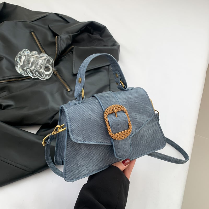 Τσάντα crossbody για τη μασχάλη, PU δέρμα, μικρό τετράγωνο σχήμα, street-trend, άνοιξη 2024, θήκη τηλεφώνου