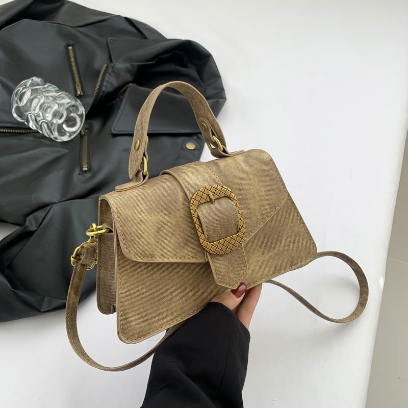 Τσάντα crossbody για τη μασχάλη, PU δέρμα, μικρό τετράγωνο σχήμα, street-trend, άνοιξη 2024, θήκη τηλεφώνου