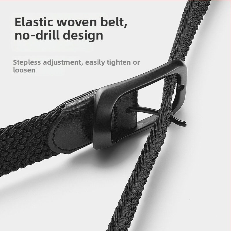 Centură din pânză elastică cu cataramă automată din aliaj, țesută manual, unisex, stil coreean casual golf