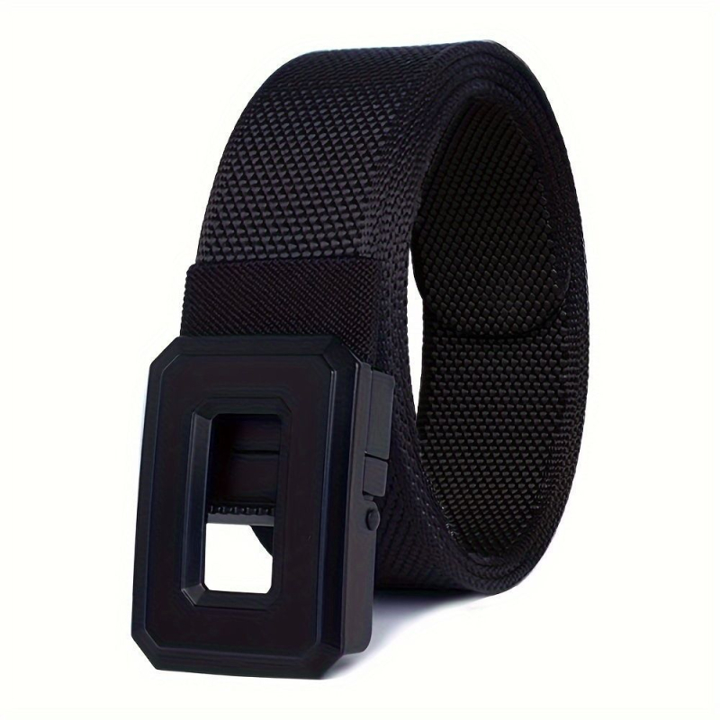 Férfi nylon fonott öv automata csattal, kézzel kötött