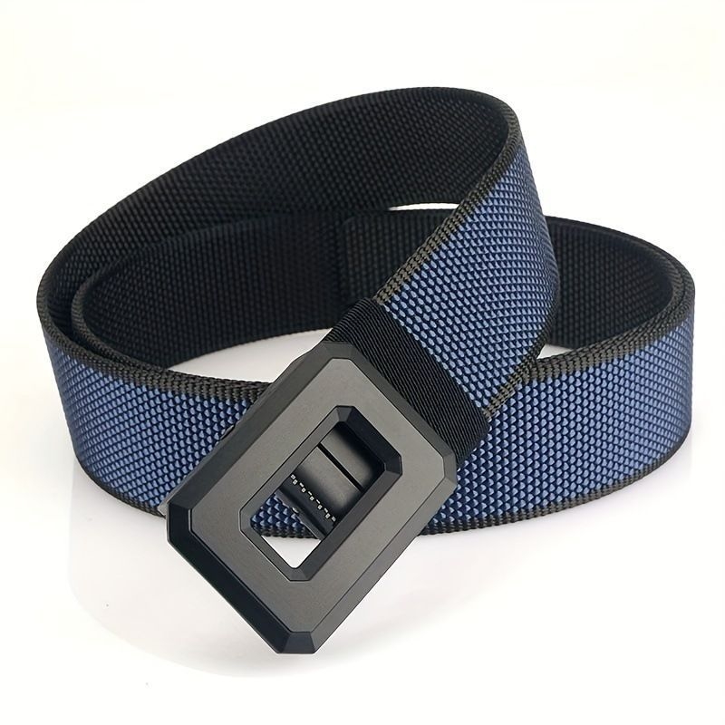 Férfi nylon fonott öv automata csattal, kézzel kötött