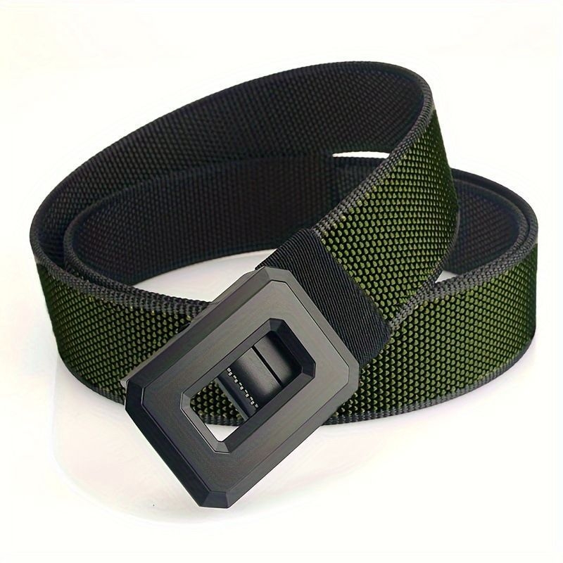 Férfi nylon fonott öv automata csattal, kézzel kötött