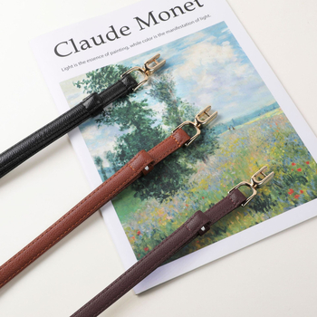 Övvel ellátott ruha műbőrből, övcsat ötvözetből, gombos zárás, elektroplakolás, márka An yulan