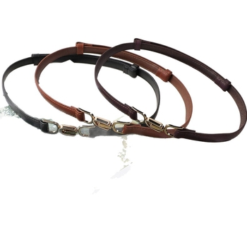 Övvel ellátott ruha műbőrből, övcsat ötvözetből, gombos zárás, elektroplakolás, márka An yulan