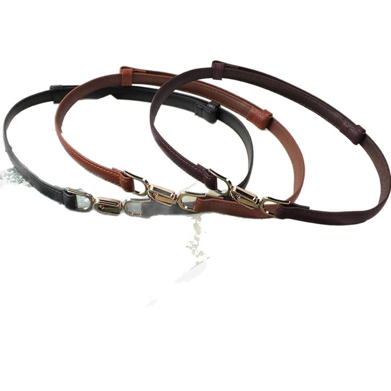 Övvel ellátott ruha műbőrből, övcsat ötvözetből, gombos zárás, elektroplakolás, márka An yulan