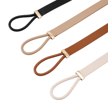 Koreai stílusú elasztikus öv kötött bőrzsinórral, 60–80 cm hosszú, műbőr, uniszex, univerzális dizájn
