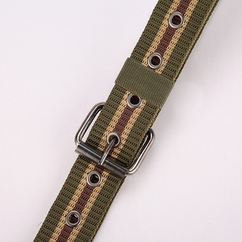 Curea, nailon imitativ, cataramă cu știft, lățime peste 4 cm, electroplatare