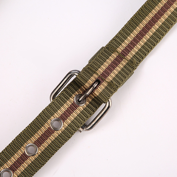 Curea, nailon imitativ, cataramă cu știft, lățime peste 4 cm, electroplatare