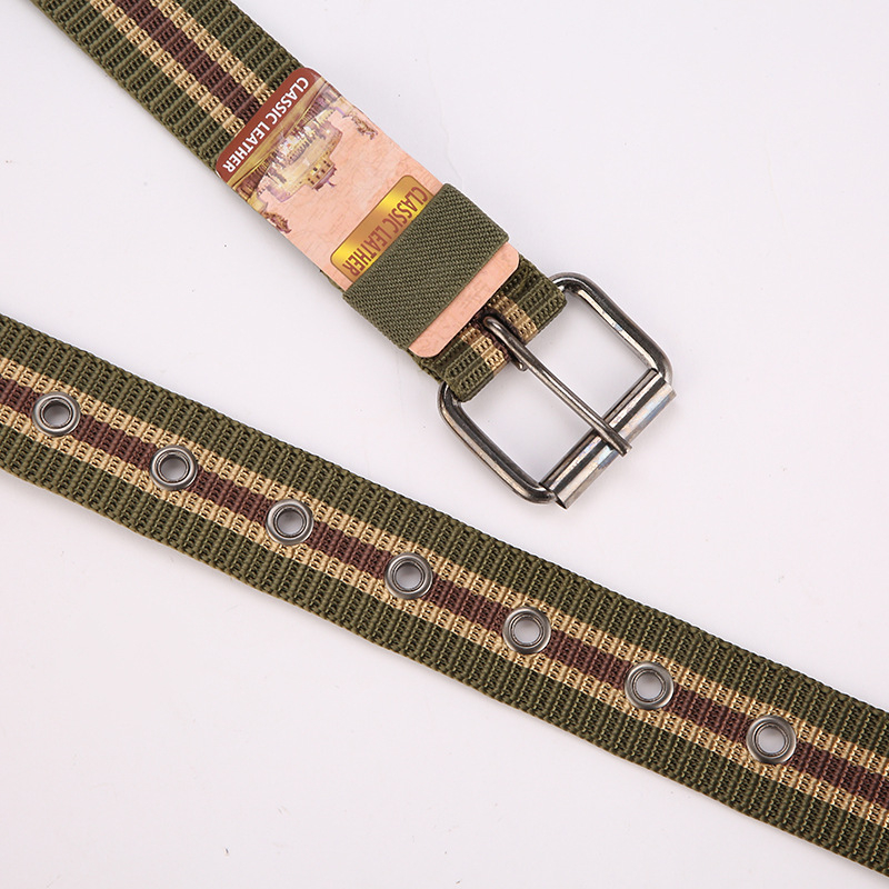 Curea, nailon imitativ, cataramă cu știft, lățime peste 4 cm, electroplatare