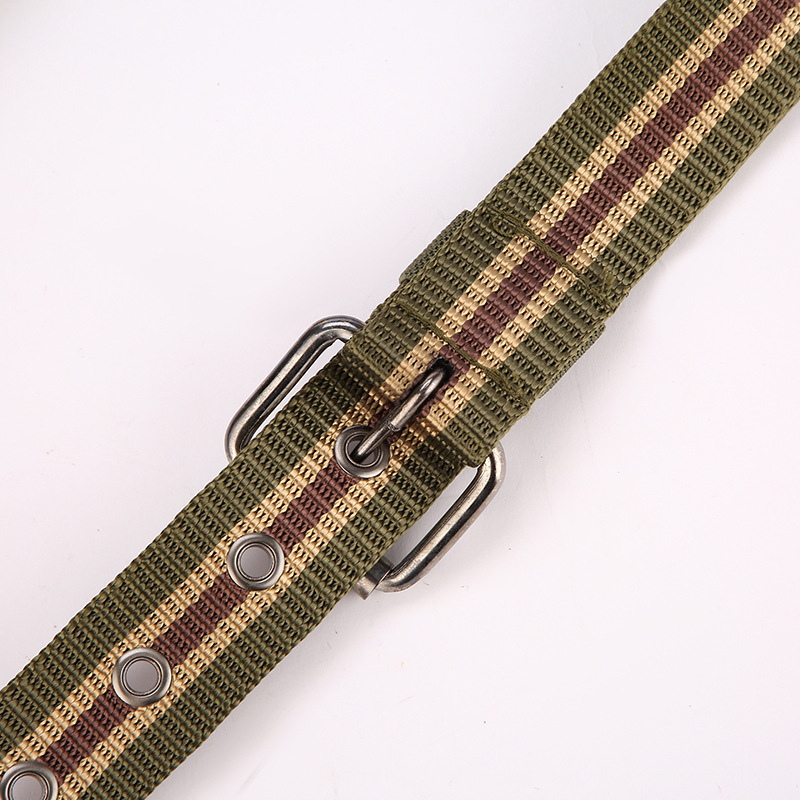 Curea, nailon imitativ, cataramă cu știft, lățime peste 4 cm, electroplatare