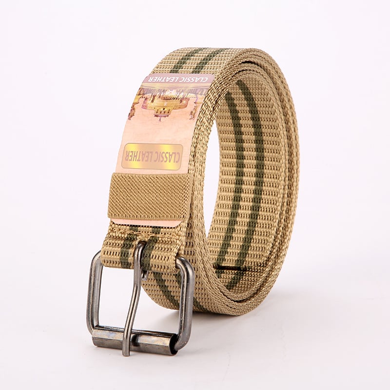 Curea, nailon imitativ, cataramă cu știft, lățime peste 4 cm, electroplatare