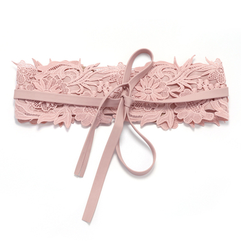 Centură lată pentru talie în stil coreean din piele artificială, finisaj jacquard decorativ, un singur mărime, potrivită pentru fuste și pulovere