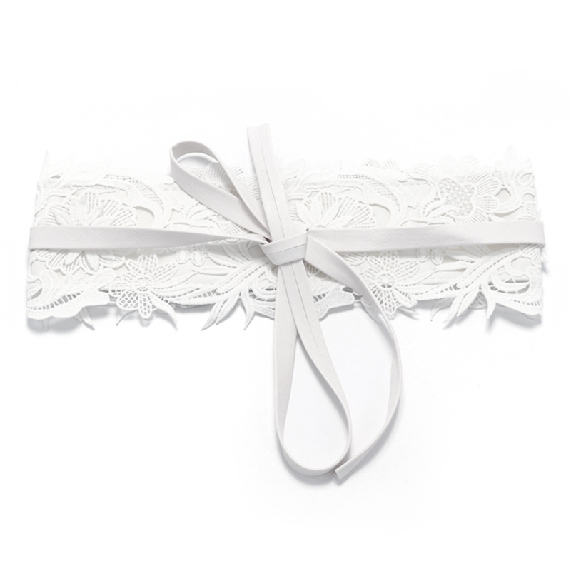 Centură lată pentru talie în stil coreean din piele artificială, finisaj jacquard decorativ, un singur mărime, potrivită pentru fuste și pulovere