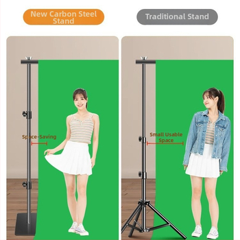 Extreme Shadow Tausta Statiiv Chromakey Taustaga tootekujutamiseks — raua ja ABS konstruktsioon