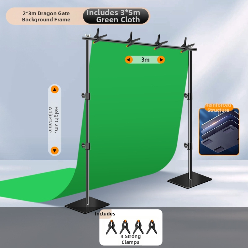 Extreme Shadow Tausta Statiiv Chromakey Taustaga tootekujutamiseks — raua ja ABS konstruktsioon