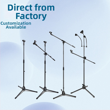 Mikrofona statīvs ar trim kājām, grīdas statīvs, vertikāls šķērsstienis, modelis 103