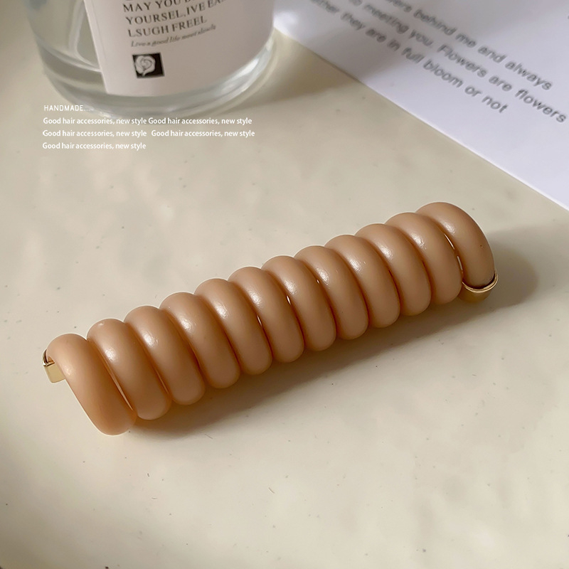 Juuksehooldus: läbipaistev telefonikaabli juuksekumm, vedru klipiga, UV kattega, PVC materjal