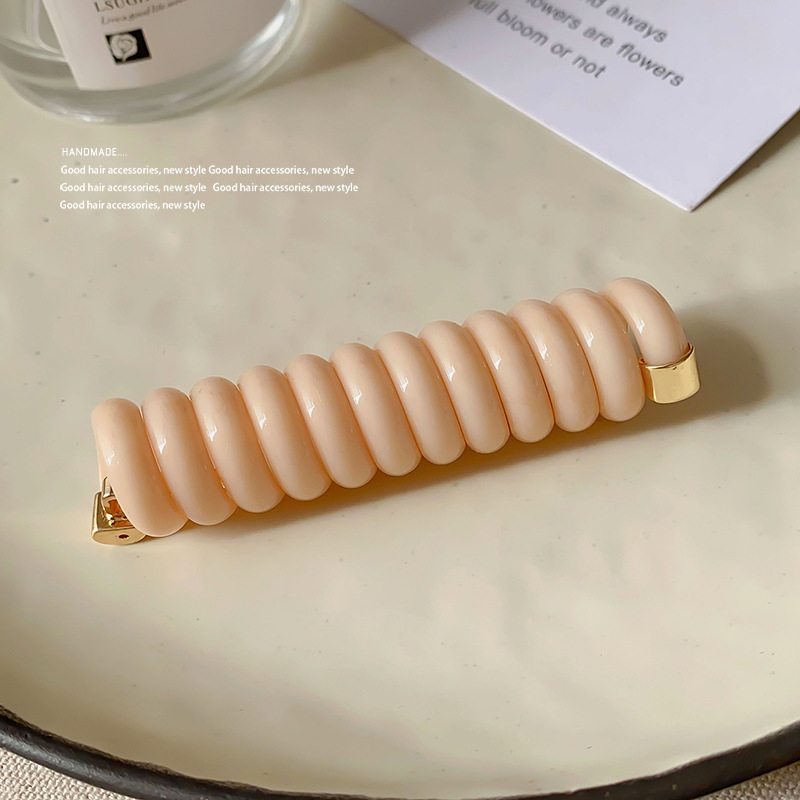 Juuksehooldus: läbipaistev telefonikaabli juuksekumm, vedru klipiga, UV kattega, PVC materjal