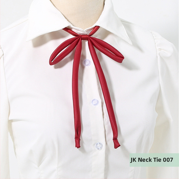 Λουλούδι για γιακά και γραβάτα-φιόγκος για γυναικείες σχολικές στολές, JK στυλ, πολυεστέρας, μονοχρωματικό σχέδιο, κανονικό πλάτος