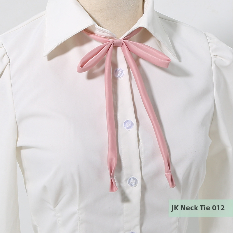 Λουλούδι για γιακά και γραβάτα-φιόγκος για γυναικείες σχολικές στολές, JK στυλ, πολυεστέρας, μονοχρωματικό σχέδιο, κανονικό πλάτος