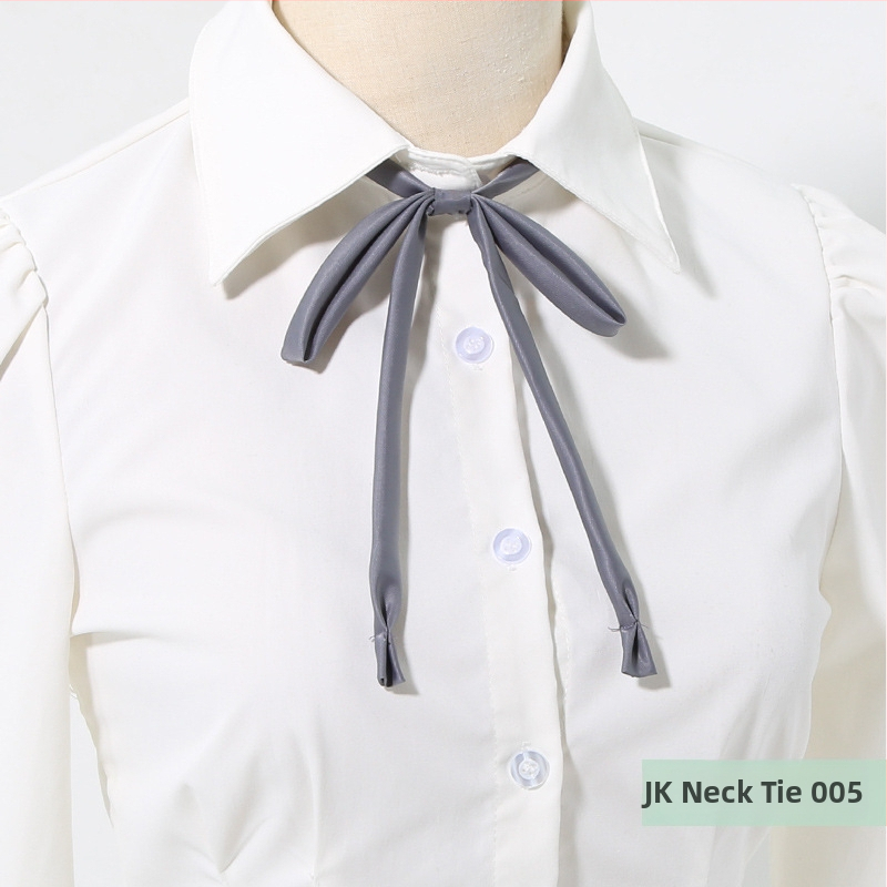 Λουλούδι για γιακά και γραβάτα-φιόγκος για γυναικείες σχολικές στολές, JK στυλ, πολυεστέρας, μονοχρωματικό σχέδιο, κανονικό πλάτος