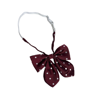 Γυναικεία παπιόν από πολυεστέρα, Jacquard ύφανση, με πουά σχέδιο, κανονικό πλάτος