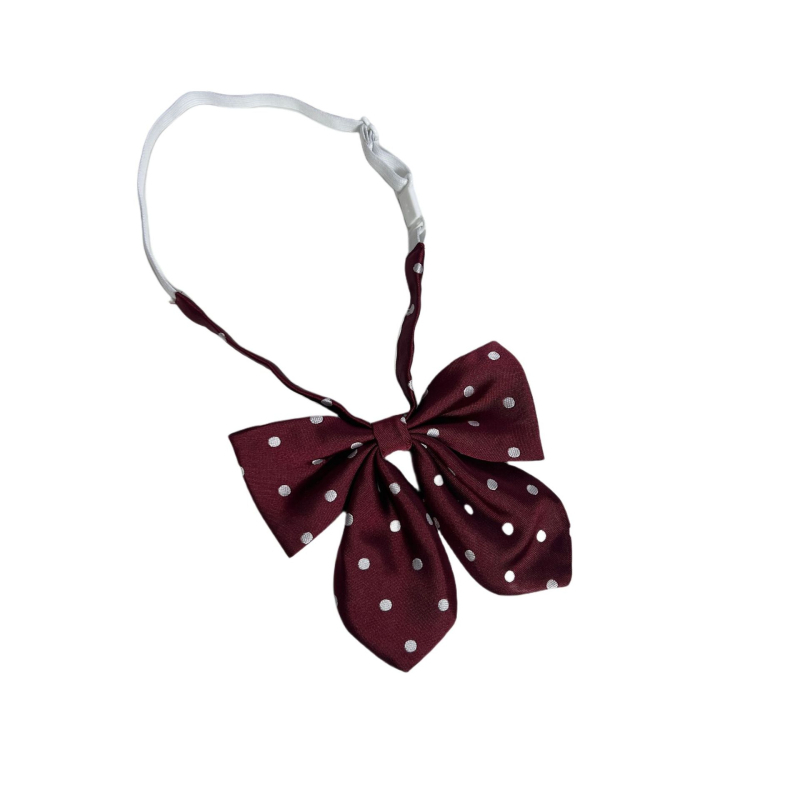 Γυναικεία παπιόν από πολυεστέρα, Jacquard ύφανση, με πουά σχέδιο, κανονικό πλάτος