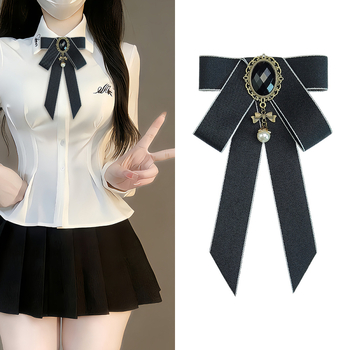 Női gallér virágos csokornyakkendő - kézzel készített, ötvözet, minimalist stílus, két az egyben