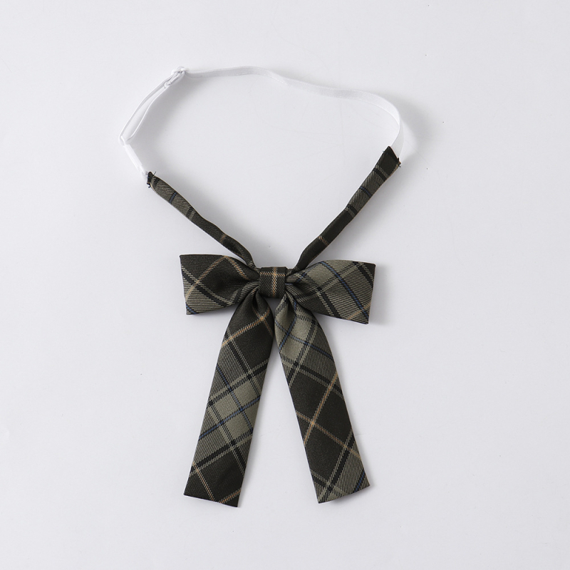 Σετ αξεσουάρ για τον γιακά JK σε ιαπωνικό στυλ: λουλούδι για τον γιακά και φιογκάκι από συνθετικό δέρμα, γυναικείο στυλ, σχέδιο σε φύλλα