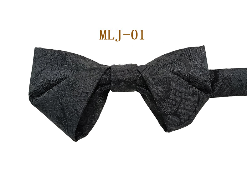 Férfi csokornyakkendő Jacquard, virágos minta, lapos fejű stílus, poliészter szál, esküvői kiegészítő, egyedi csomagolás