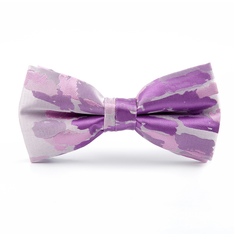 Qu Yi bow tie πολυεστερικό yarn-dyed με jacquard, για άνδρες, cartoon μοτίβο, jacquard ύφανση, βραδινή ενδυμασία