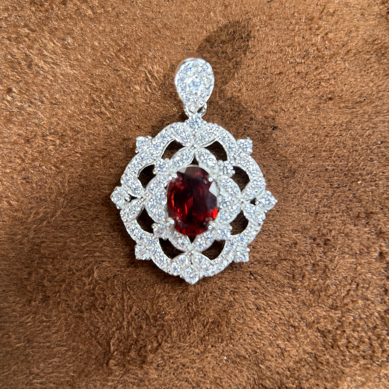 Viseći privjesak od srebra 925 s cirkonovom ugradnjom, Zhengxi Jewelry, jesen 2025 izdanje