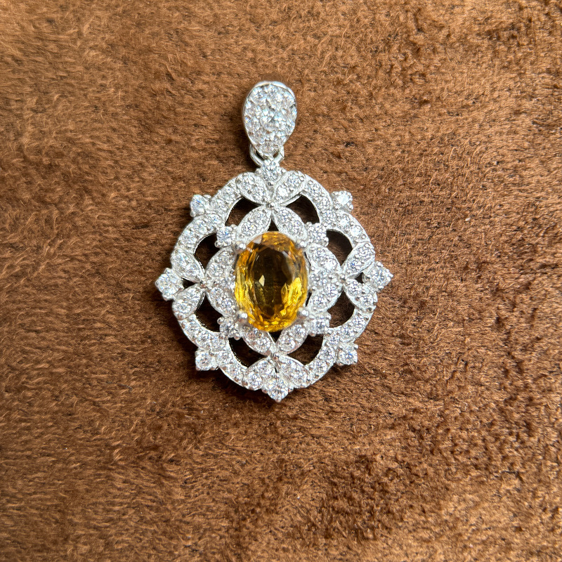Viseći privjesak od srebra 925 s cirkonovom ugradnjom, Zhengxi Jewelry, jesen 2025 izdanje