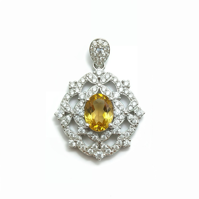Viseći privjesak od srebra 925 s cirkonovom ugradnjom, Zhengxi Jewelry, jesen 2025 izdanje